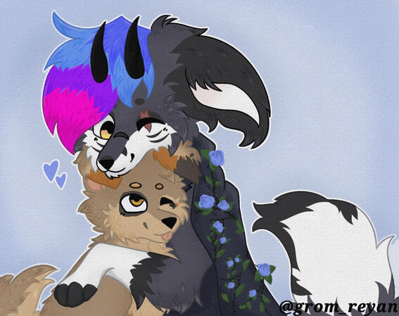 half body with shade